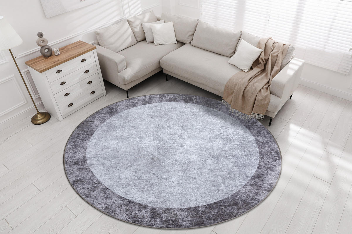 TEPPICH Miro 200/200 cm - Grau, Textil (200/200cm) - rugsX