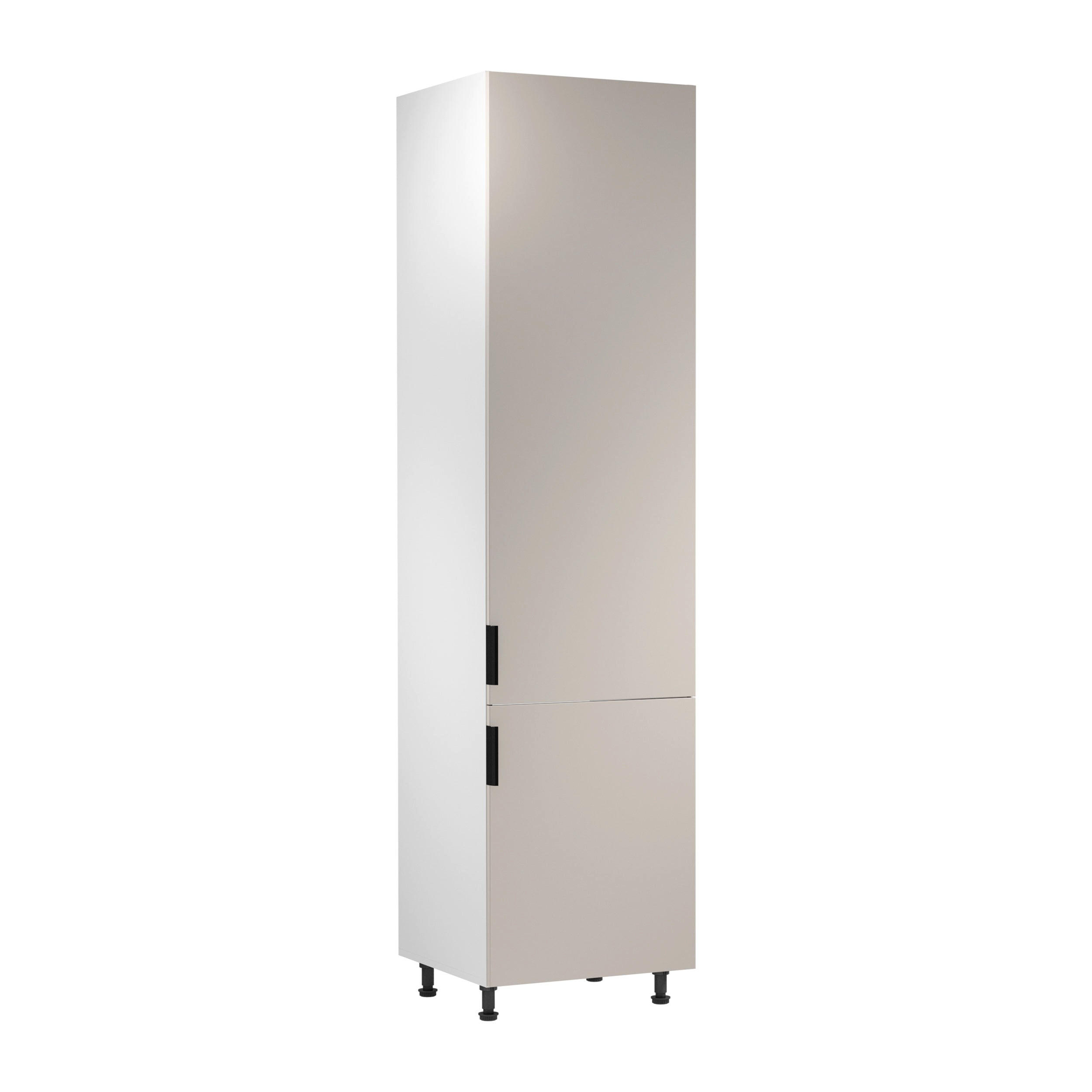 KÜHLUMBAUSCHRANK D60ZLN P/L – Sorento Weiß Beige – Weiß / Beige - Beige/Weiß, Holzwerkstoff (60/247/58cm) - ROYAL24_MARKT