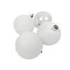 WEIHNACHTSKUGELN 4er-Set Ø 8 cm - Weiß, Kunststoff (8/9.3/8cm) - Atmosphera Createur d´interieur