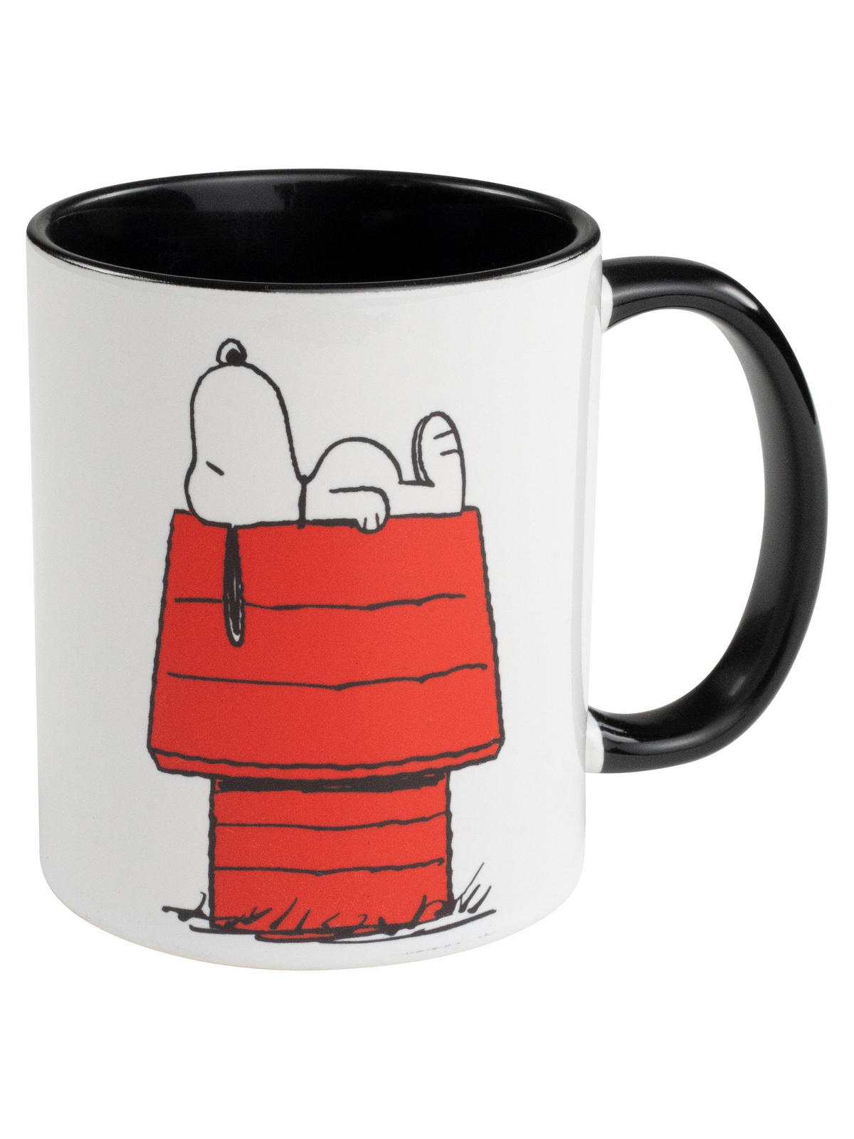 KAFFEEBECHER The Peanuts Snoopy Home Office Schwarz/Weiß 320 ml - Multicolor, Keramik (0.32L) - United Labels