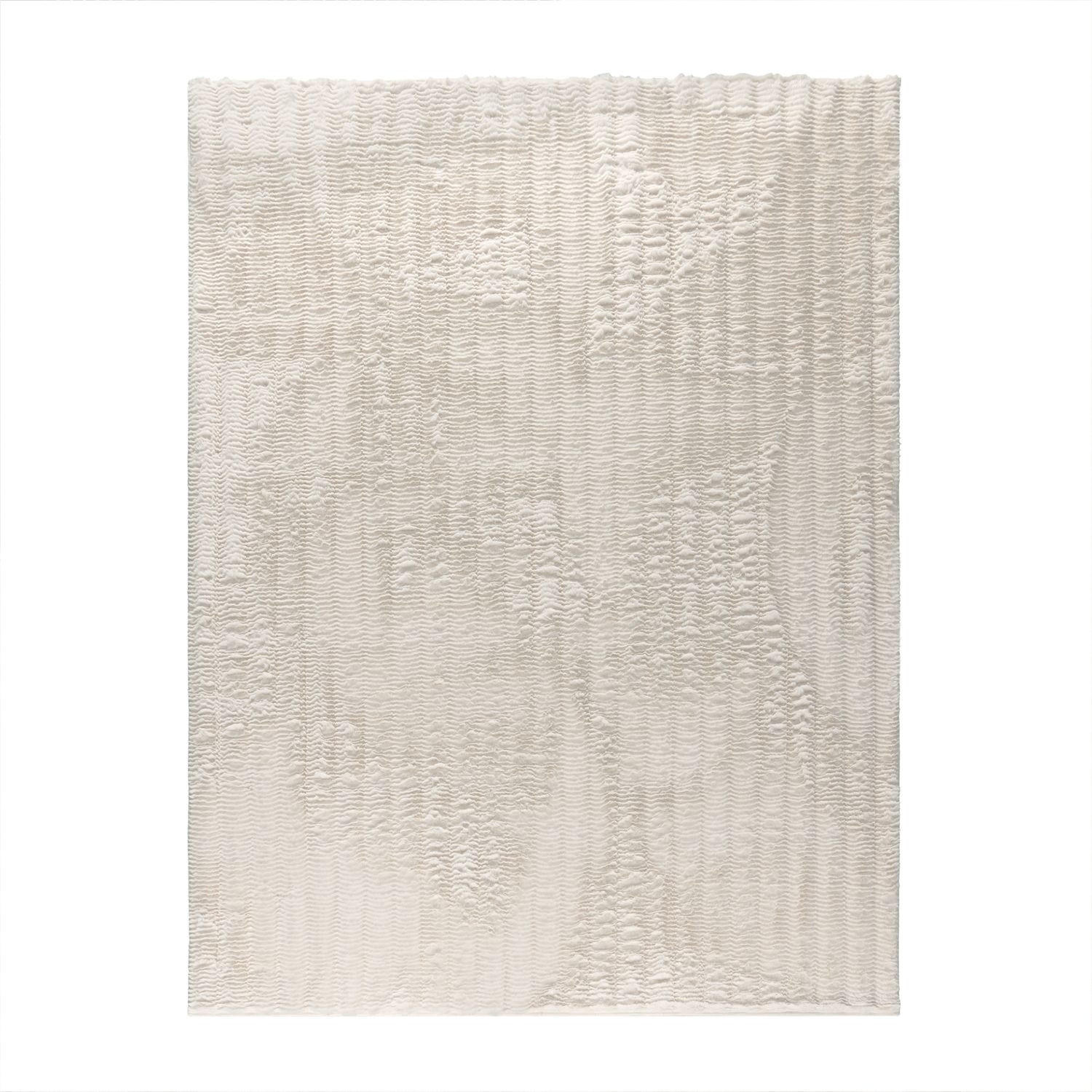 HOCHFLORTEPPICH Rauten Creme 80 x 150 cm - Creme, Kunststoff (80/150cm) - TT Home