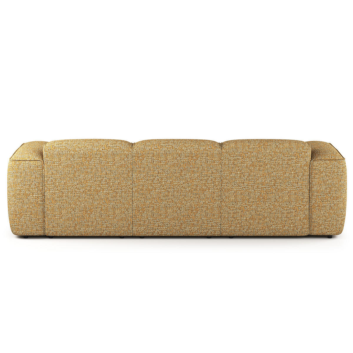 3-SITZER ECKSOFA mit Longchair - Schwarz/Honig, Kunststoff/Textil (251/173cm) - home24