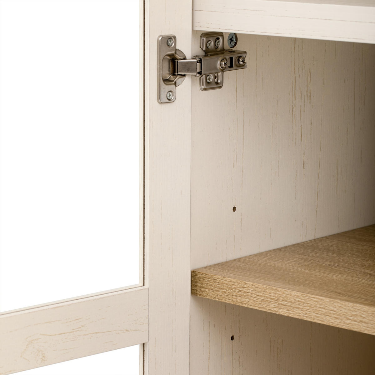 KÜCHENSCHRANK, 76/40/180 cm, MDF und Riffelglas, Weiß, MIT VERSTELLBAREN REGALBÖDEN, für Esszimmer und Küche - Weiß, Holzwerkstoff (40/180/76cm) - Rolipo