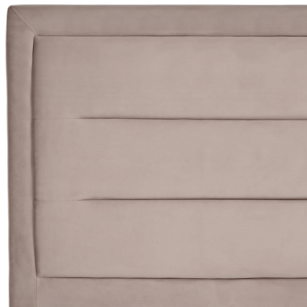 BETT mit Lattenrost 160/200 cm Taupe Rouen - Taupe/Schwarz, Textil (160/200cm) - Beliani