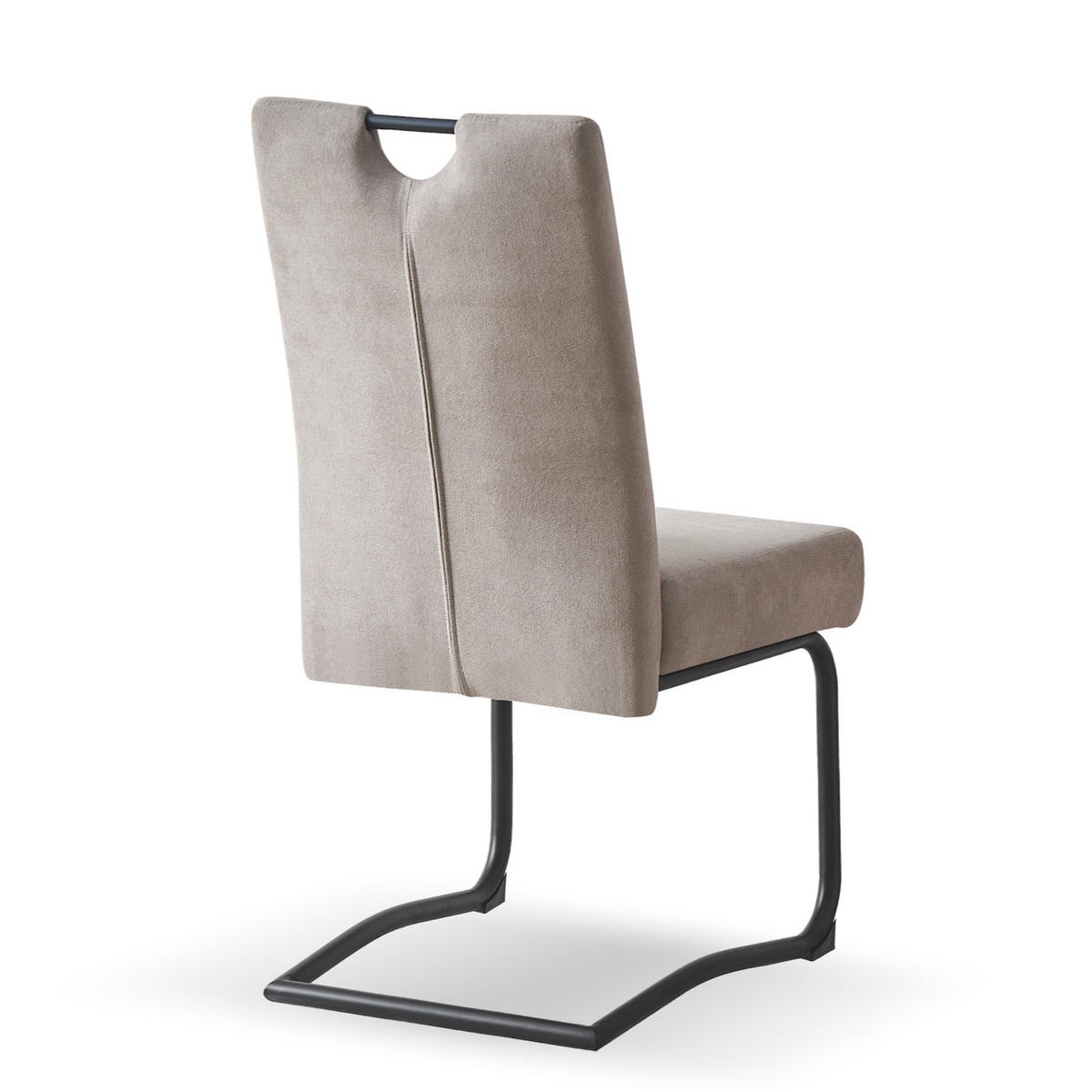 SCHWINGSTUHL SOFIA Grau 2 Stück - Grau, Textil/Metall (48/97/60cm) - B&D Home