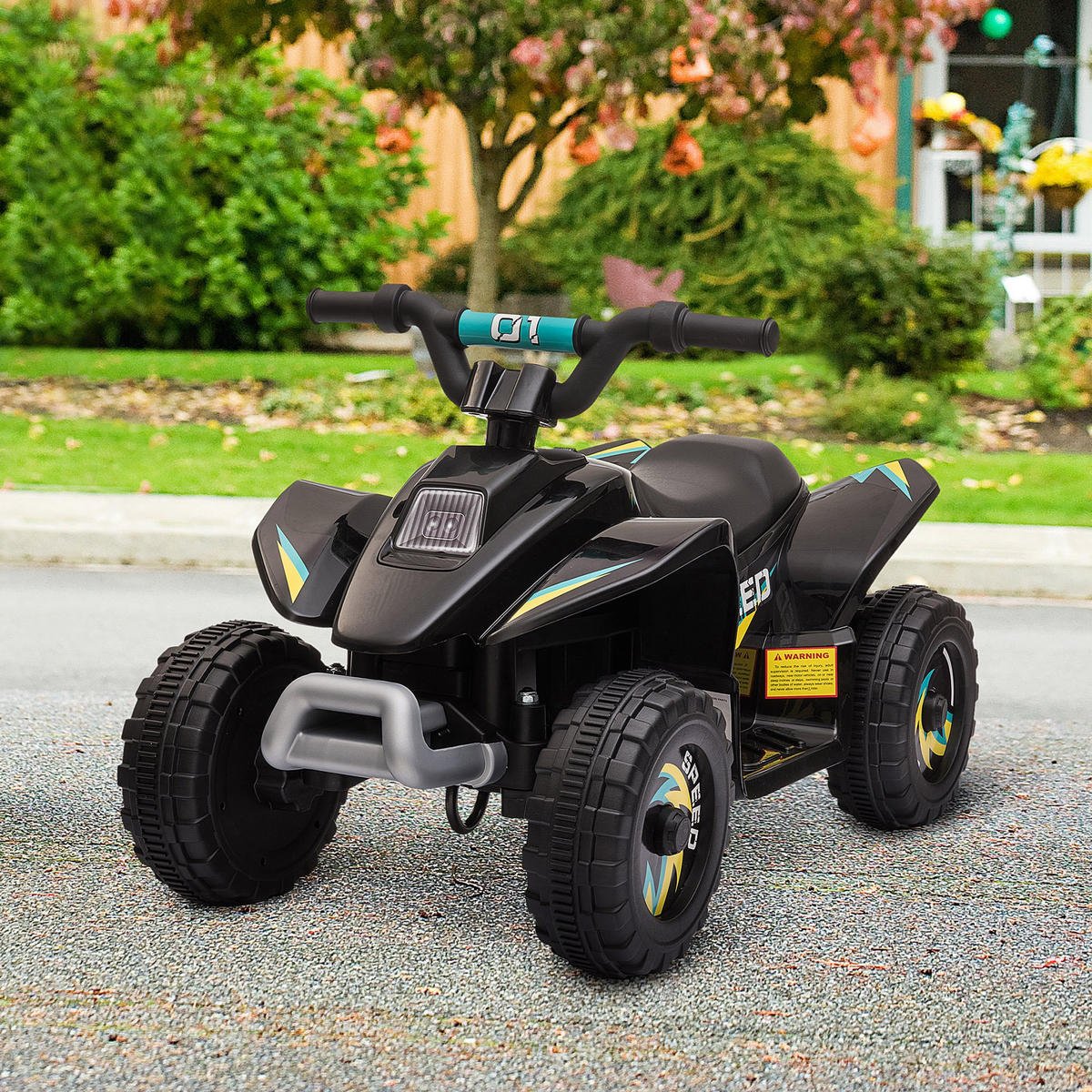 ELEKTRO-QUAD DE-13015 Vor-/Rückwärtsgang Schwarz - Schwarz, Kunststoff (72/40/45.5cm) - ComfortXL