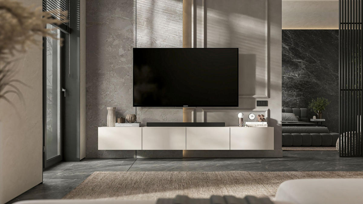 TV-SCHRANK Enjoy Kaschmir matt 120 cm - Kaschmir, Holzwerkstoff (120/30/35cm) - Meble Lindner