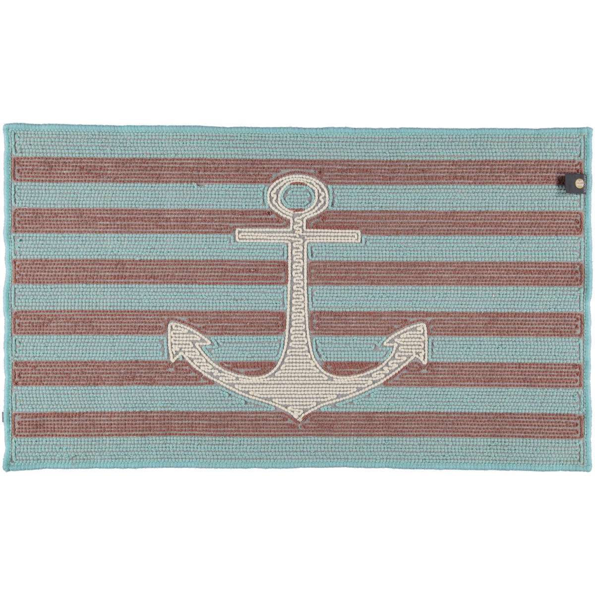 BADTEPPICHE ANKER ICE-CAPPUCINO-WEISS - 1370 - Blau, Textil (70/120cm) - Rhomtuft