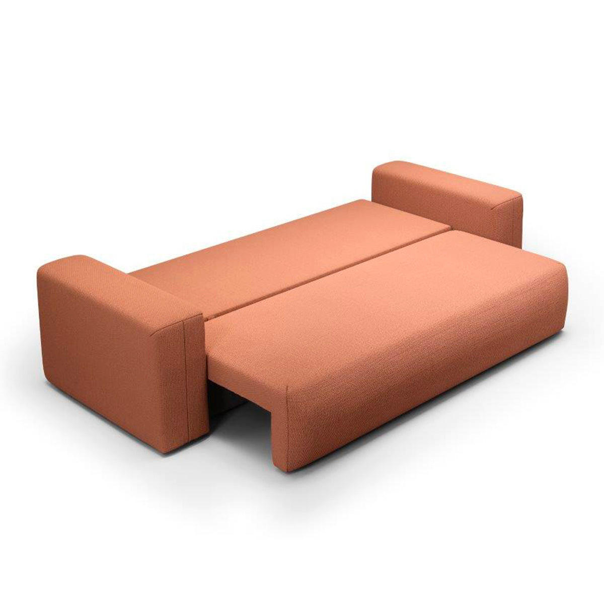 SOFA Bliss 3 Sitzplätze Kupfer - Orange, Holz (252/72/97cm) - Petits-meubles
