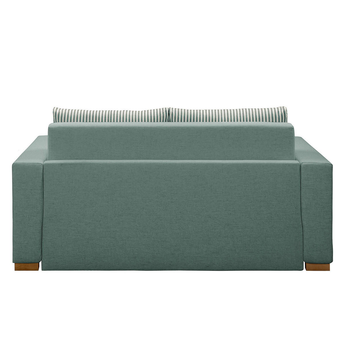 SCHLAFSOFA - Hellbraun/Mintgrün, Textil (153/90/90cm) - home24