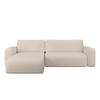 ECKSOFA TALW L mit Schlaffunktion, Beige - Beige, Textil (294/185cm) - Fedve