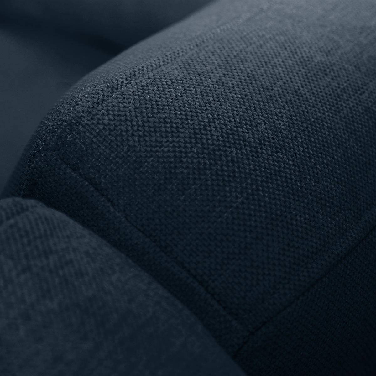 ECKSOFA mit Longchair - Eichefarben/Dunkelblau, Eichenholz/Textil (281/153cm) - home24