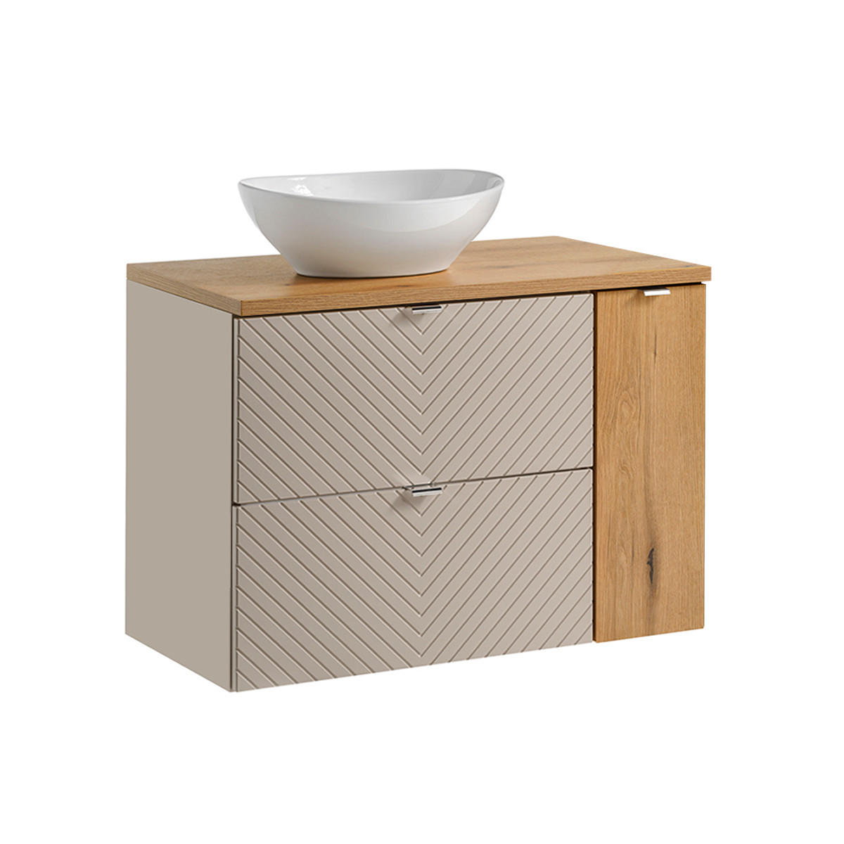 WASCHTISCH 80.4cm Manoa Kaschmir - Beige, Holzwerkstoff (80.4/59/40cm) - Petits-meubles