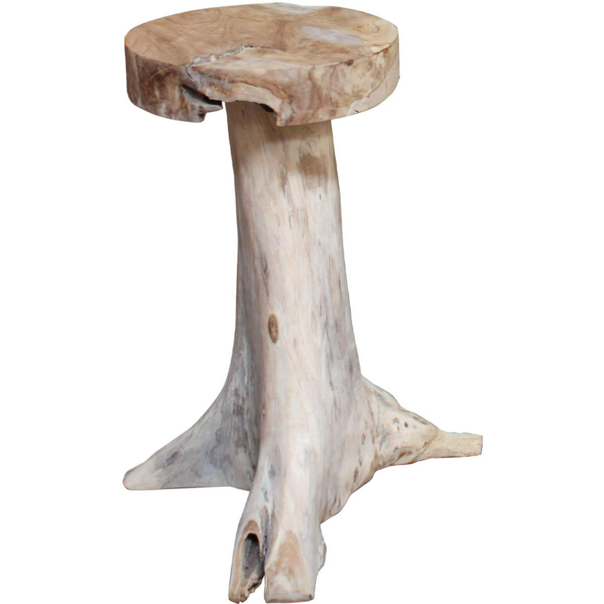 BARHOCKER Joel 2er Set Teak Natur 76x40x40cm - Hellbraun, Holz (40/76/40cm) - DELUKE