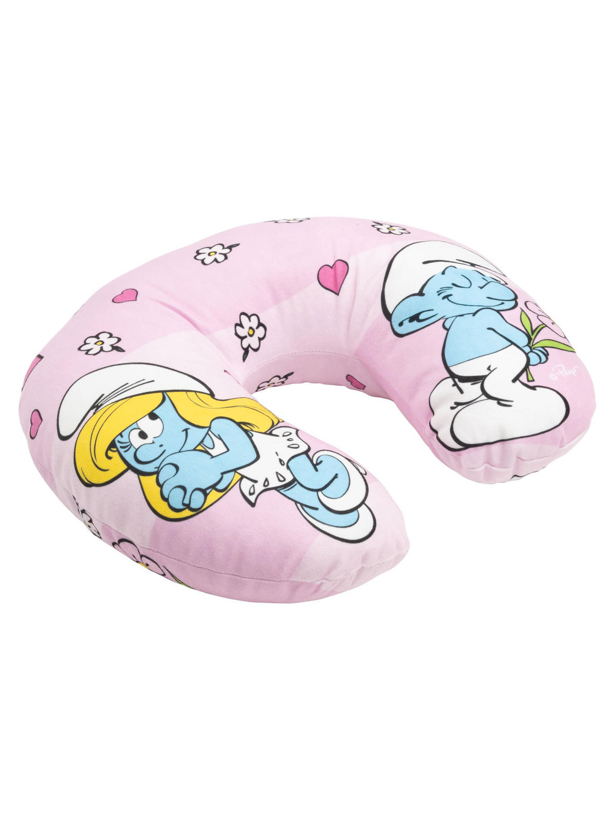 NACKENKISSEN Die Schlümpfe Rosa 35 x 30 cm - Rosa, Textil (35/30cm) - United Labels