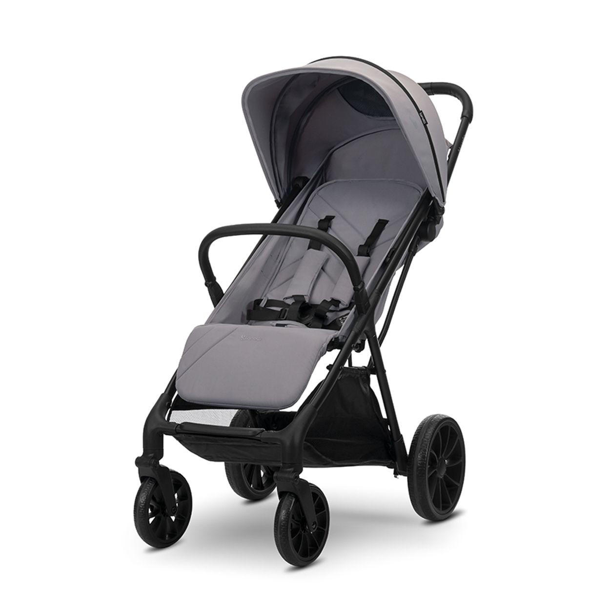 KINDERWAGEN Nuvella grau faltbar, verstellbare Rückenlehne, Sonnendach - Grau, Metall (102/54/110cm) - Lorelli