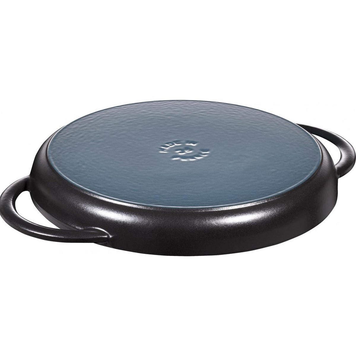 GRILLPFANNE Schwarz 34/26/3.5 cm 405093770 - Schwarz, Metall (26cm) - Staub