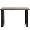 ESSTISCH CETO rechteckig Loft-Stile, eiche lefkas - Eichefarben/Dunkelbraun, Holz/Metall (80/125/77cm) - KONSIMO®