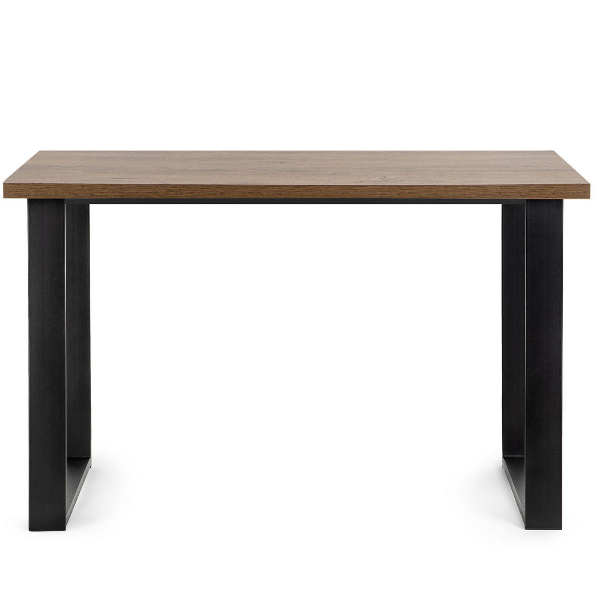 ESSTISCH CETO rechteckig Loft-Stile, eiche lefkas - Eichefarben/Dunkelbraun, Holz/Metall (80/125/77cm) - KONSIMO®