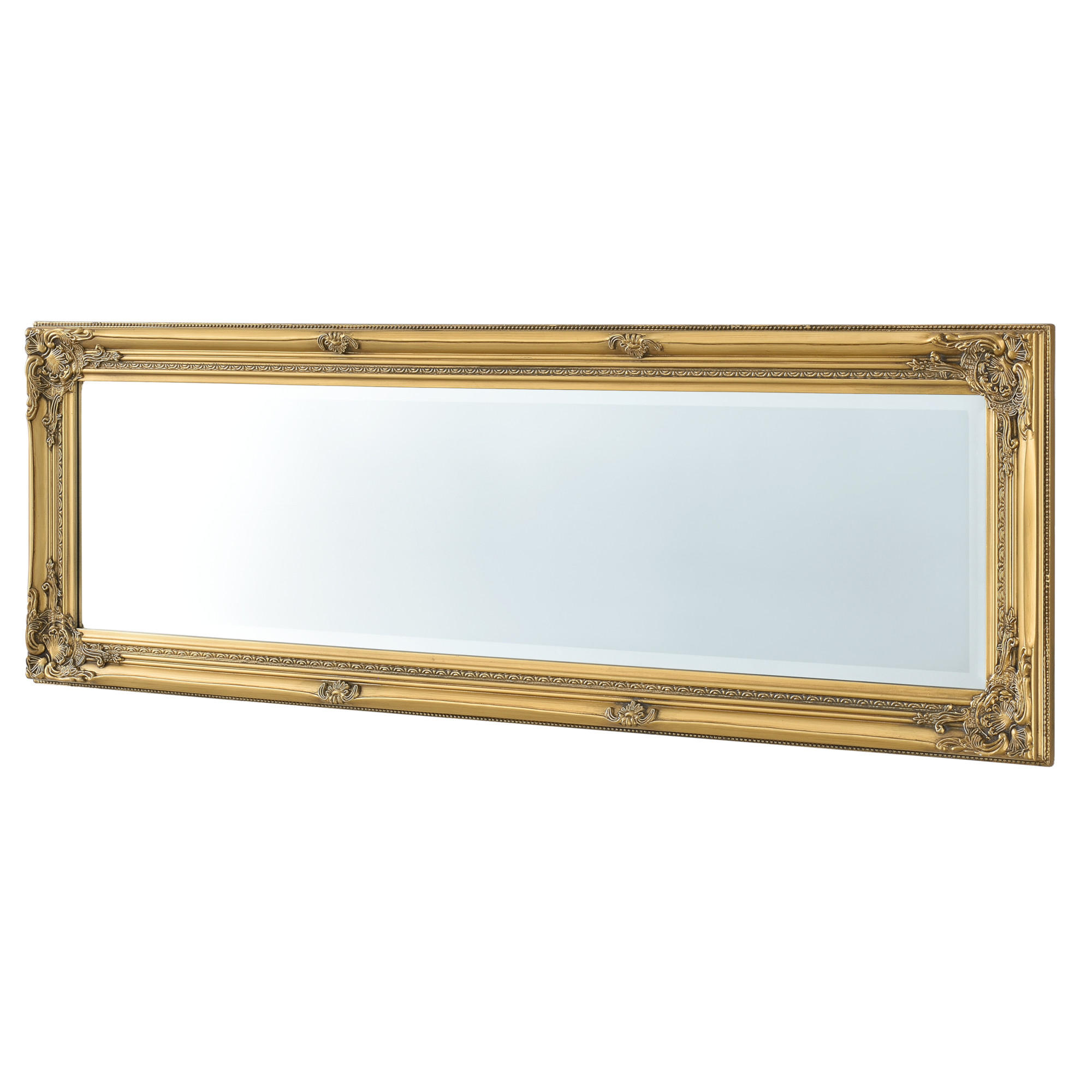 WANDSPIEGEL Livorno - Goldfarben, Glas/Holz (28.5/132/118cm) - [en.casa]