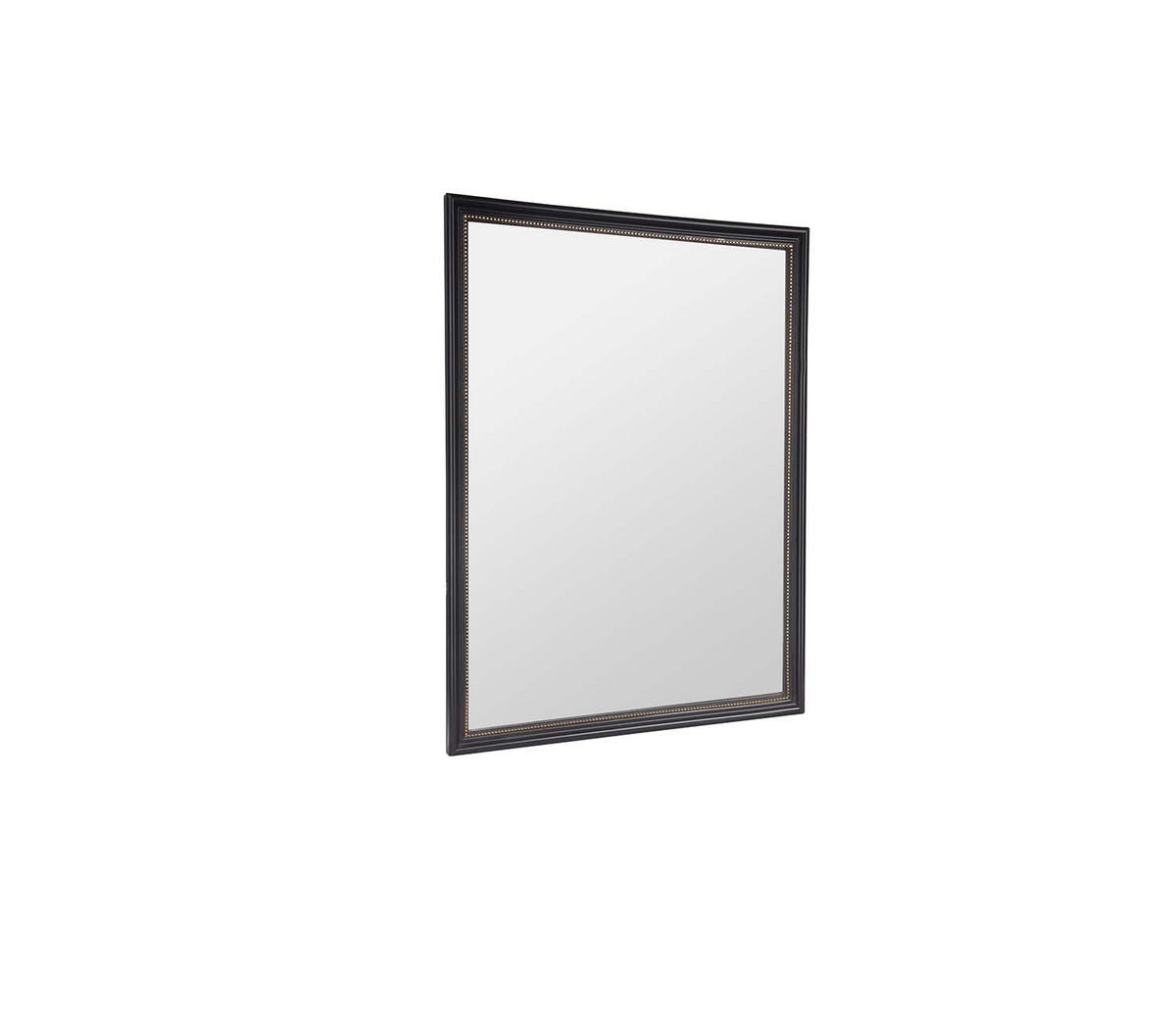 WANDSPIEGEL Elenor Schwarz-Gold - 34 x 45cm - Schwarz, Kunststoff (34/45/3cm) - Niermann