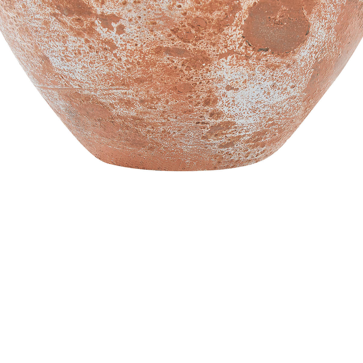 DEKOVASE Terrakotta braun Bursa - Braun, Stein (37cm) - Beliani