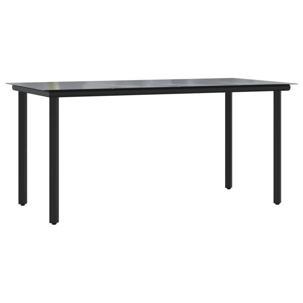 GARTENTISCH Tischmund 80/74/160 cm - Schwarz, Naturmaterialien (160/80/74cm) - ZMH