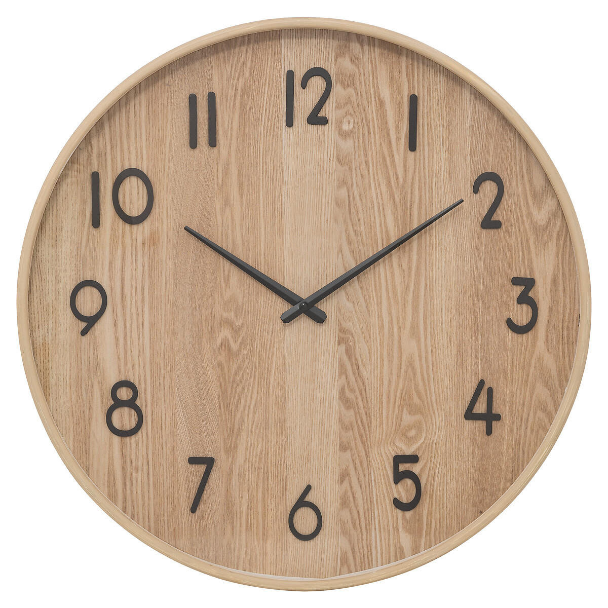 WANDUHR Ivana Ø 55 cm - Beige, Holzwerkstoff (55/55/5.5cm) - Atmosphera Createur d´interieur
