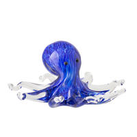 BRIEFBESCHWERER OCTOPUS - Blau, Glas (18.5/8/19cm) - J-Line
