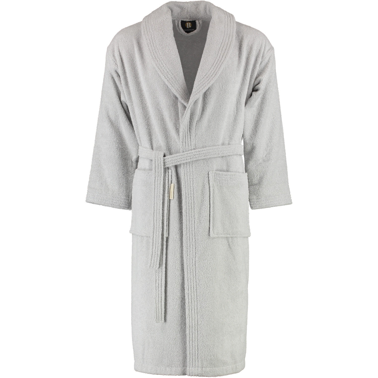 BADEMANTEL UNISEX SCHALKRAGEN SIR & LADY PERLGRAU - 11 - Grau, Textil (Snull) - Rhomtuft