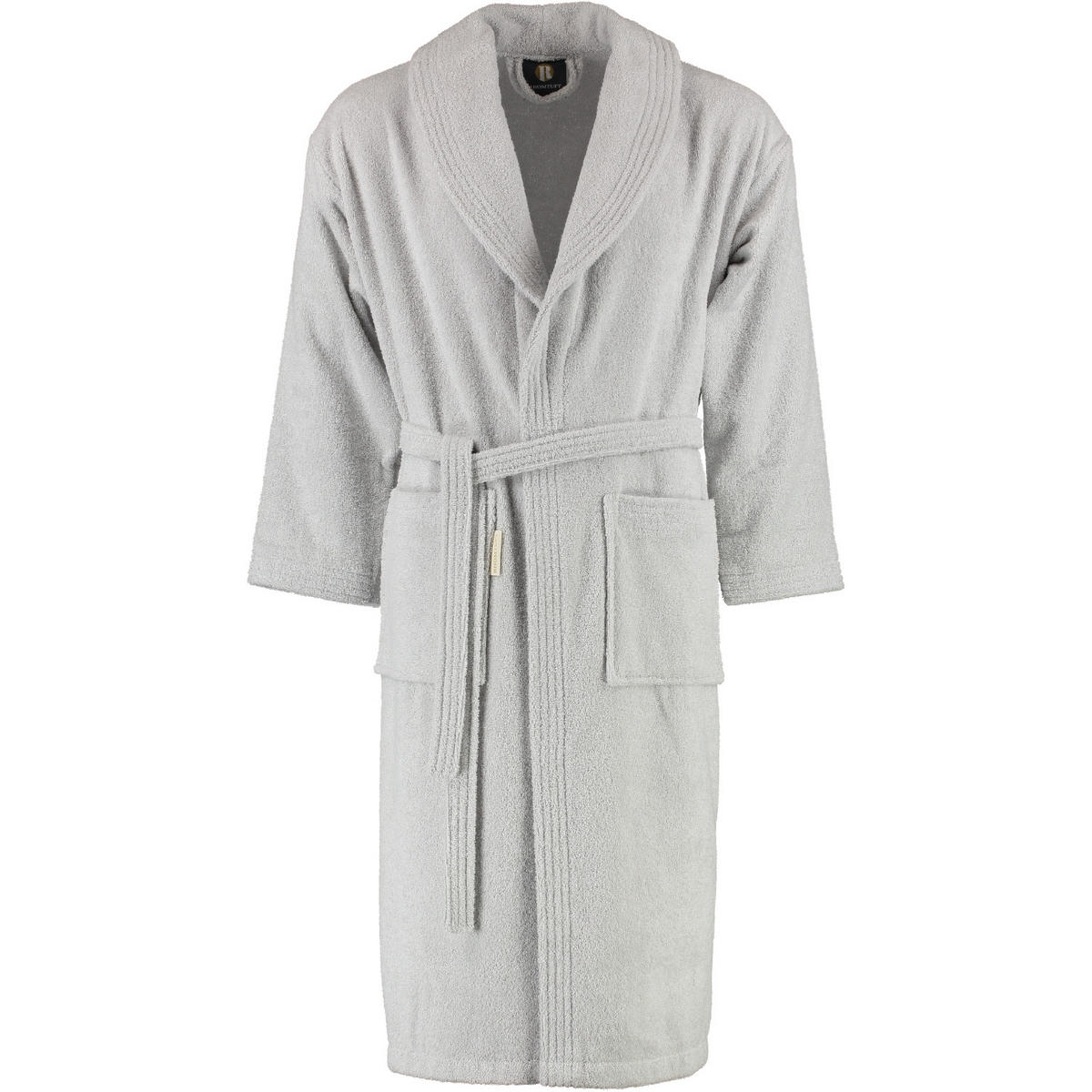 BADEMANTEL UNISEX SCHALKRAGEN SIR & LADY PERLGRAU - 11 - Grau, Textil (Mnull) - Rhomtuft