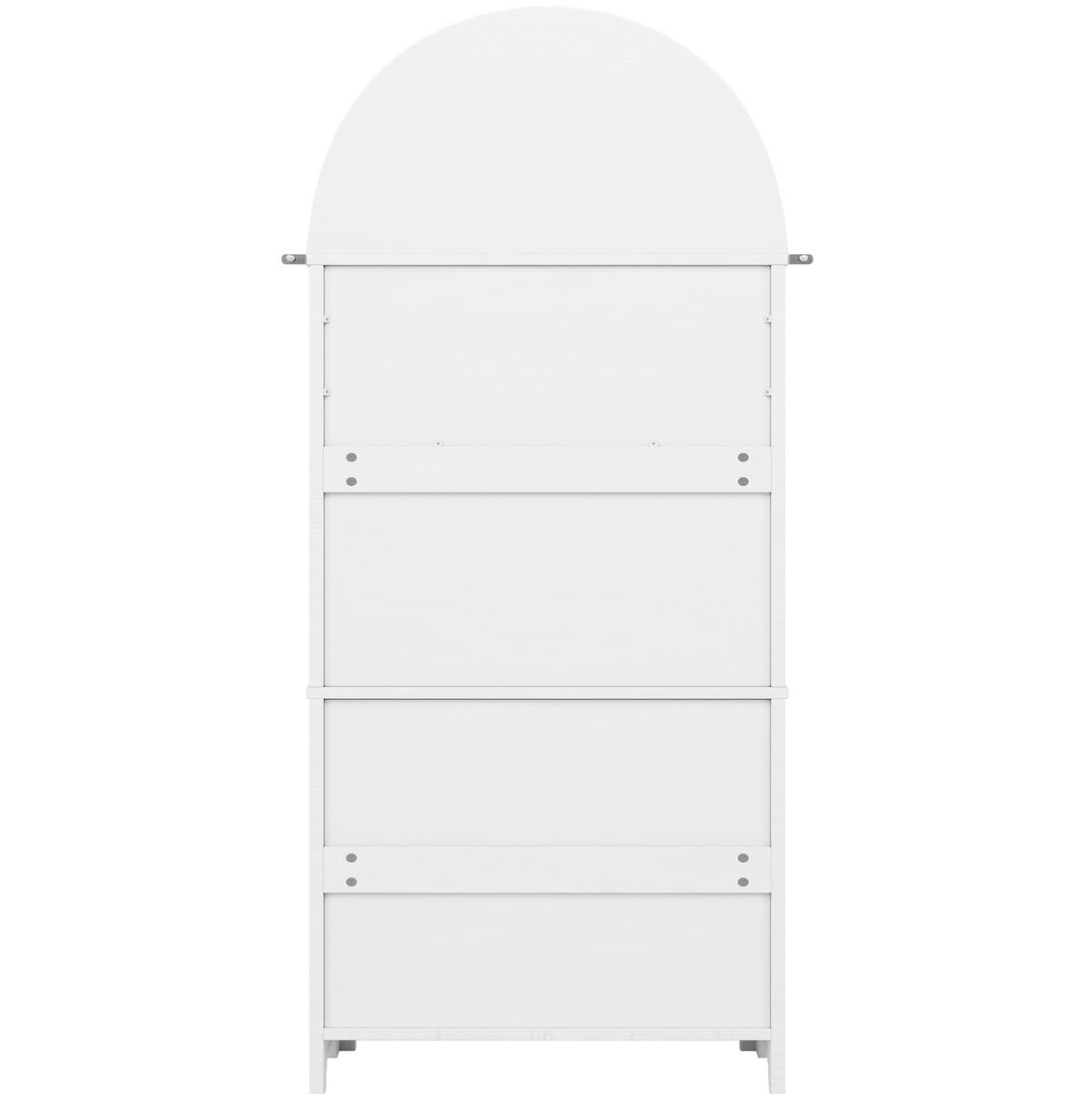 ANRICHTE 70/35/180 cm in Weiß mit 3 Schubladen und offenen Fächern - Weiß, Holzwerkstoff (70/180/35cm) - Flora Grace