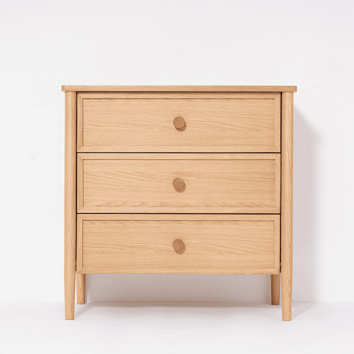 KOMMODE Rose, Eiche - Beige, Holz (80/80/45cm) - WOODEK