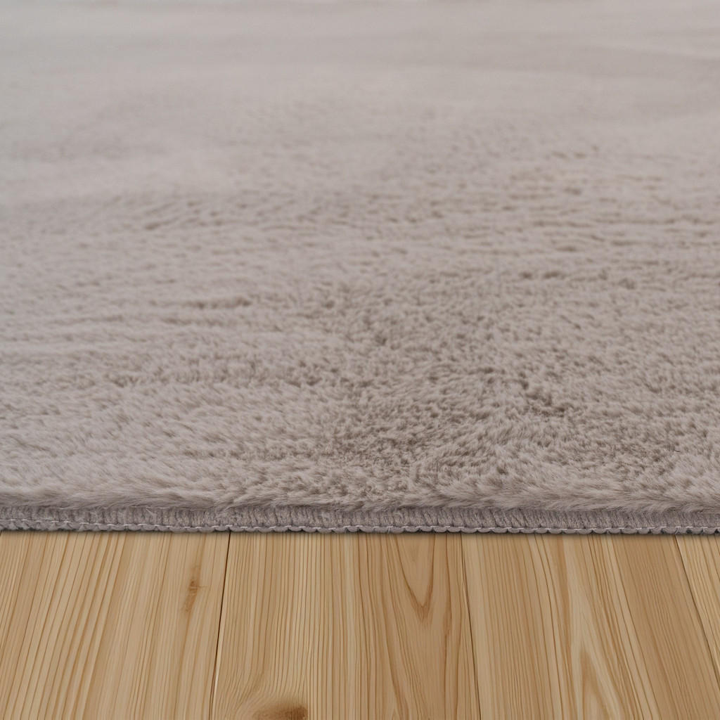 Thumbnail - Paco Home Hochflorteppich, Beige, Textil, Rechteckig, 100x200 cm, strapazierfähig, für Fußbodenheizung geeignet, Teppich...