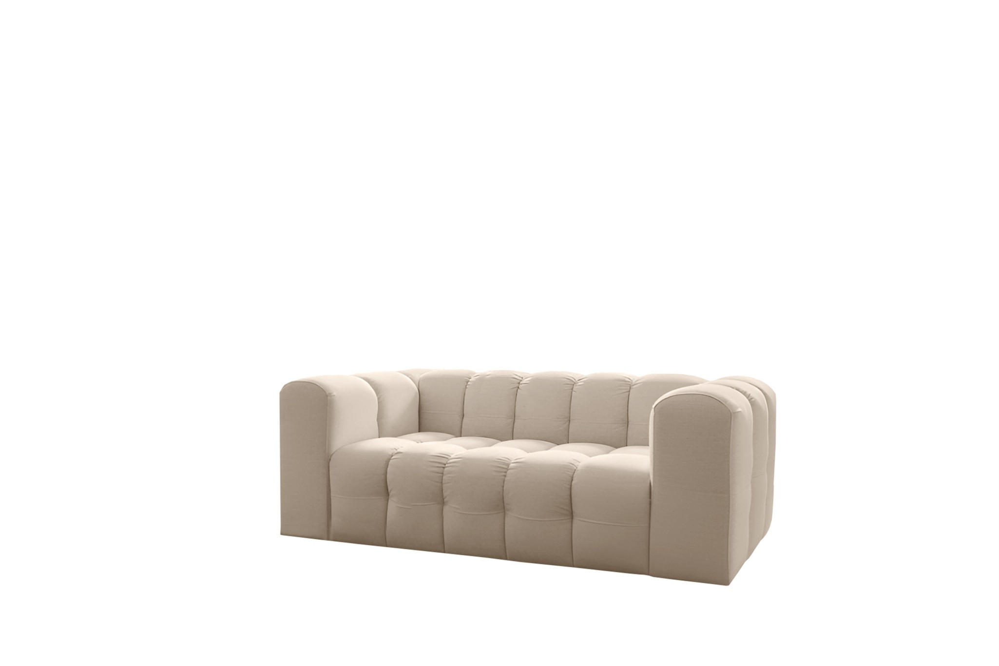 SOFA 2-sitzer Solvie In Tiffani - Beige, Holzwerkstoff/Textil (200/75/106cm) - Fun Möbel