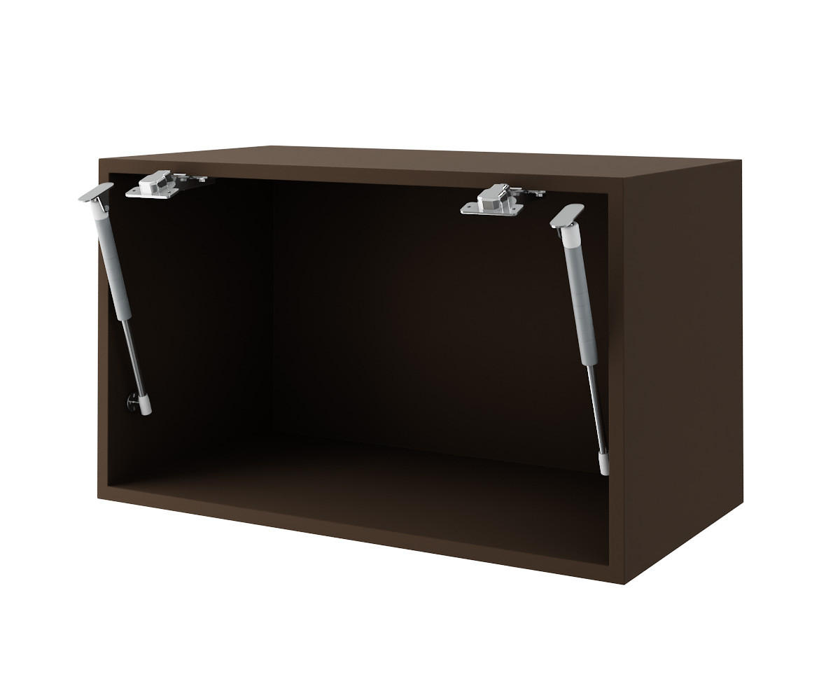 KLAPPHÄNGESCHRANK Kvantum W4BS/60 Vanille Matt / Lava Matt 60 / 32,5 / 36cm - Dunkelgrau/Creme, Holz/Holzwerkstoff (60/36/32.5cm) - Feldmann-Wohnen