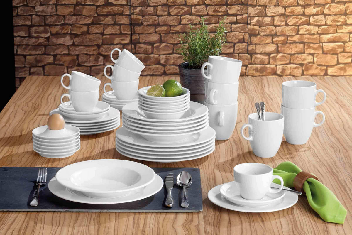 BECHER VIP. weiß 400 ml 6er Set - Weiß, Keramik (0.4L) - Seltmann Weiden