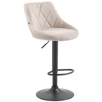 BARHOCKER Lazio Stoff 83-104x46x49 cm creme - Creme, Textil (46/83/49cm) - furnicato