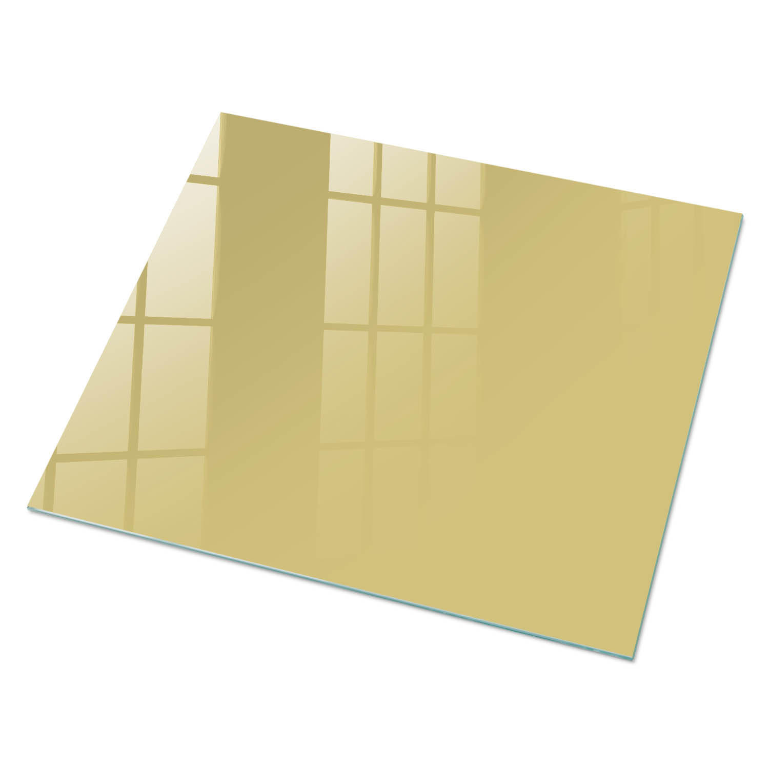 GLASPLATTE 80x60 cm – Vintage-Gelb - Beige, Glas (0.4/80/60cm) - ArtPrintCave