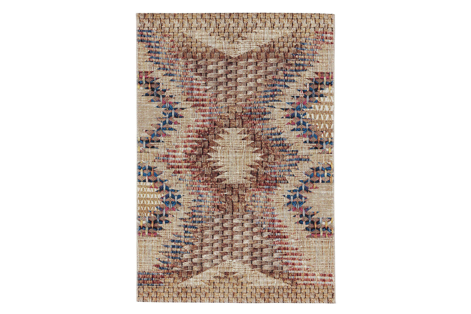 TEPPICH In- & Outdoor-Teppich Kenya Bunt - Multicolor, Kunststoff/Textil (80/1cm) - KUNSTLOFT