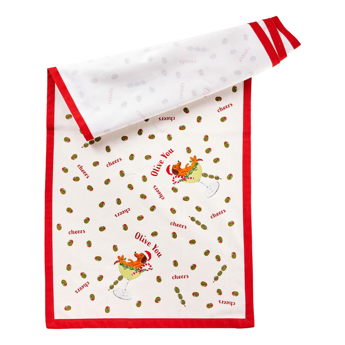 TISCHLÄUFER Drts Martini - Beige, Textil (160/50cm) - Butlers