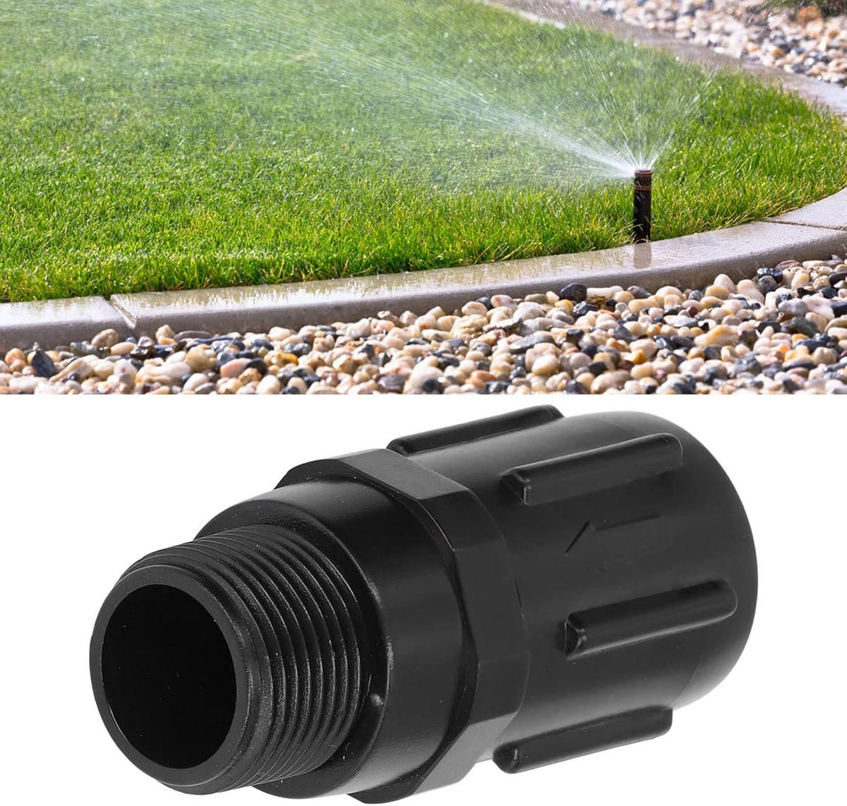 BEWÄSSERUNGSREGLER Druckminderer 30 PSI G3/4 - Schwarz, Kunststoff (1/1/1cm) - Weltevree