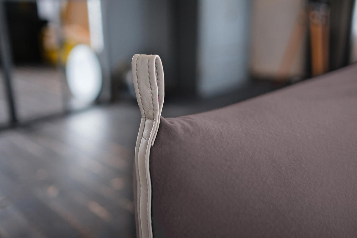 SCHLAFSOFA CANE Violett Webstoff - Violett/Lila, Textil/Metall (210/80/100cm) - KAWOLA