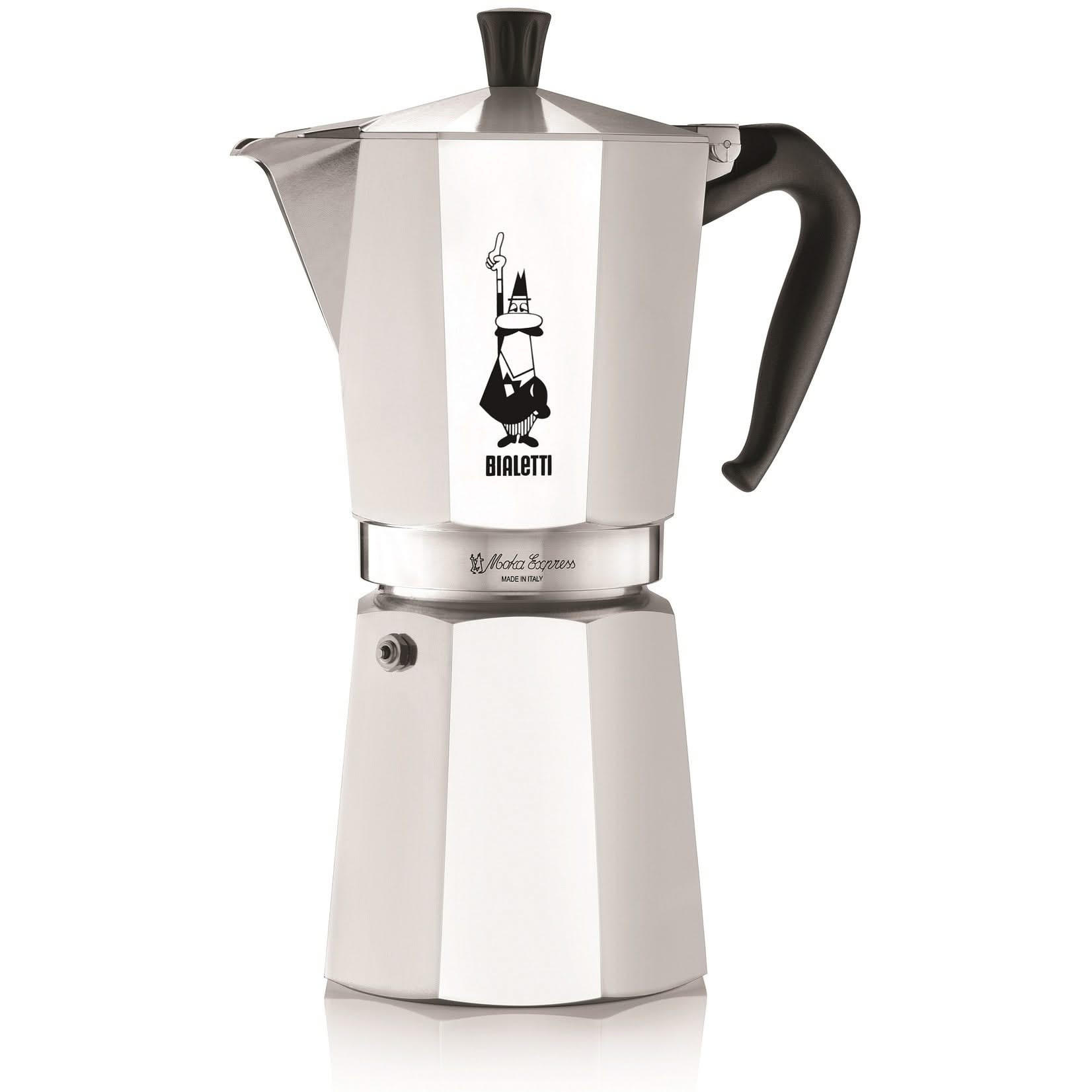KAFFEEMASCHINE Percolator Moka Express 18 Tassen - Silberfarben, Metall (2/32/12cm) - Bialetti
