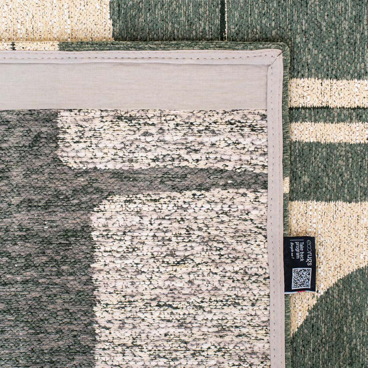 TEPPICH Sea Spray Craft Papercut 80/150 cm - Grün, Textil (80/150cm) - Louis De Poortere