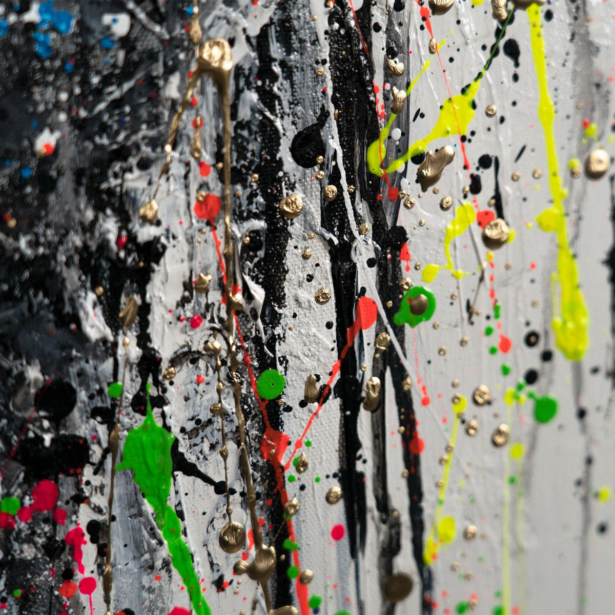 GEMÄLDE Ätherisches Bild Schattenfugenrahmen Weiß 140x100 cm - Weiß, Holz (140/100cm) - YS-art gallery