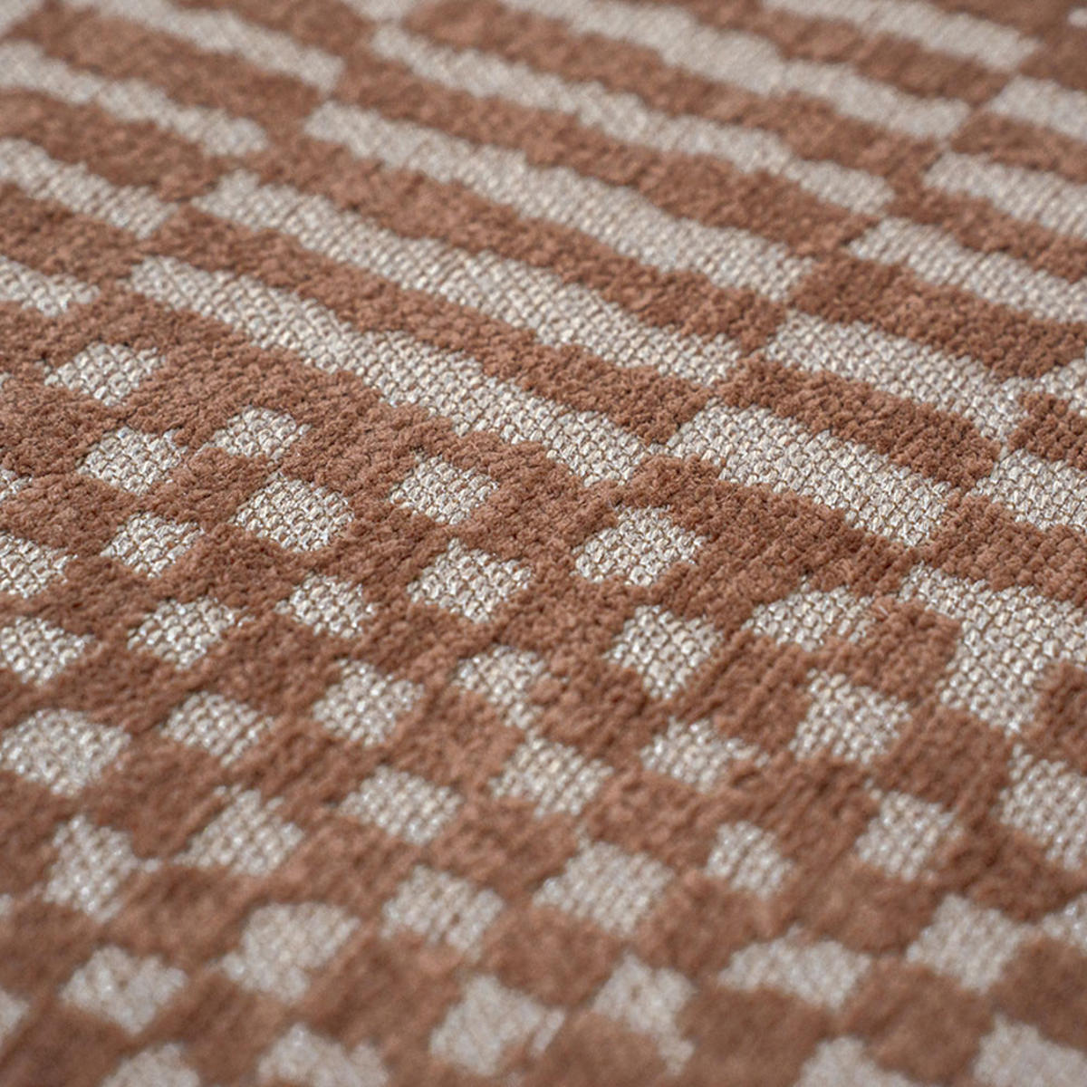 TEPPICH Ksar Structures Berber 240/240 cm - Rot, Textil (240/240cm) - Louis De Poortere