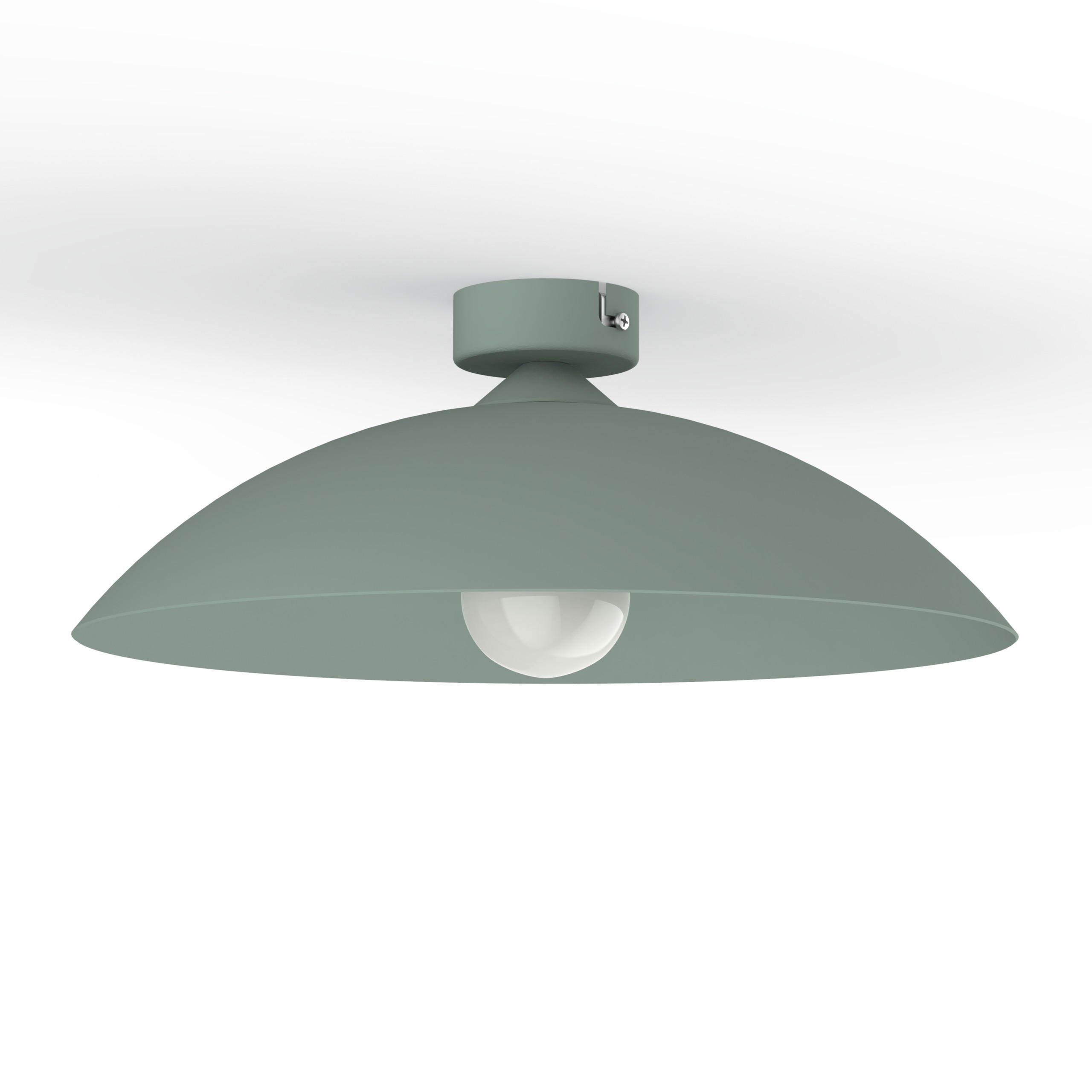 DECKENLEUCHTE - Grün, Metall (40/40/14.5cm) - Lumicom