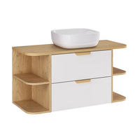 WASCHTISCH 100.4cm Oria Weiß - Weiß, Holzwerkstoff (100.4/50/45.8cm) - Petits-meubles