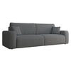 SCHLAFSOFA Piano Cord - Schwarz/Grau, Holz/Kunststoff (245/82/92cm) - MIRJAN24
